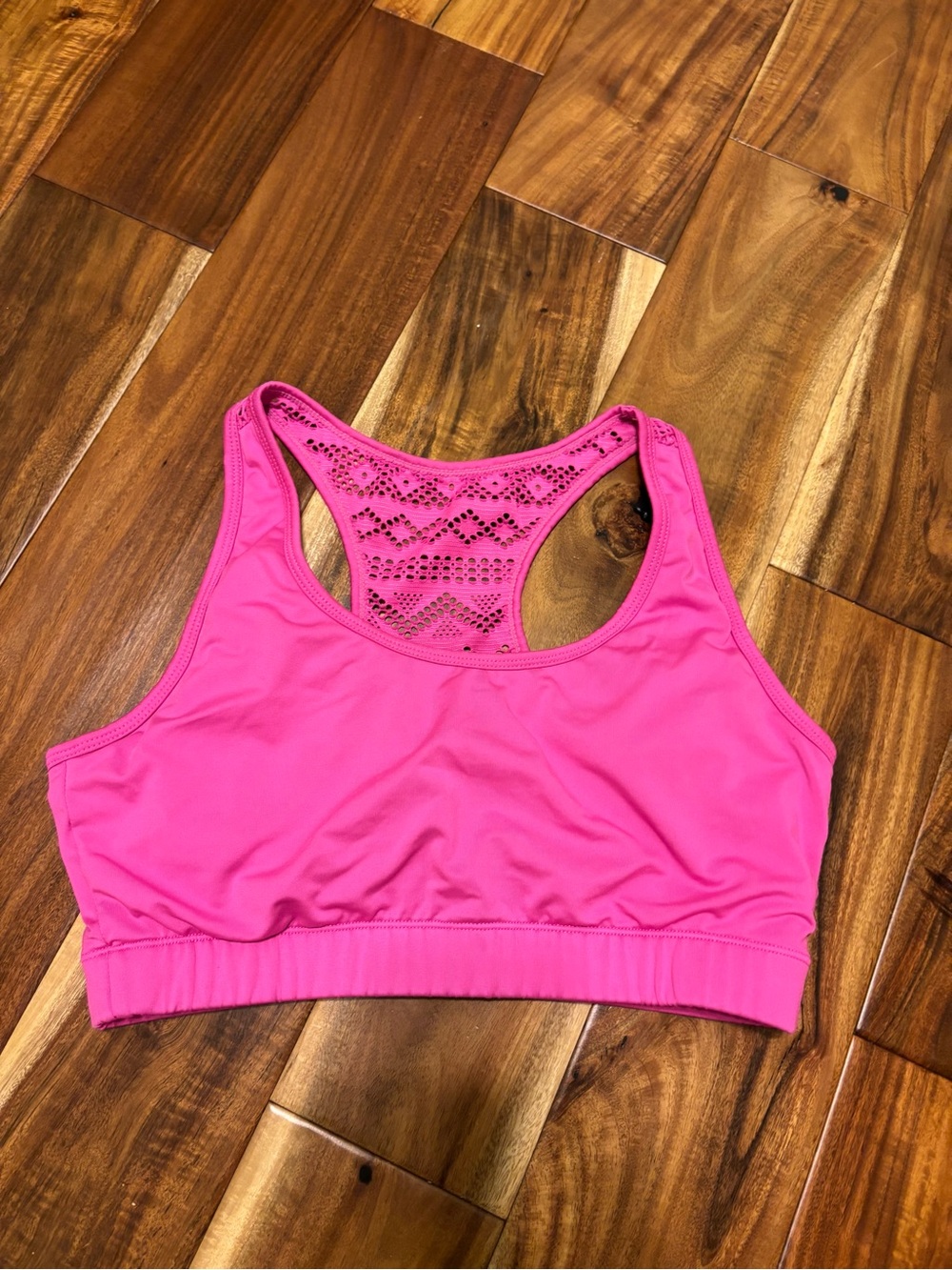 Zyia Women's Pink Racerback Sports Bra
